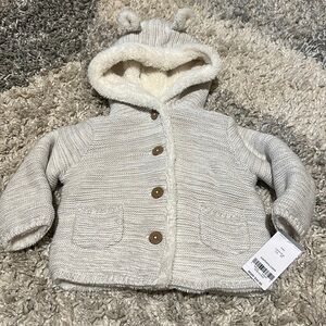 Carter’s Unisex Baby hooded Sherpa lined jacket New 12M